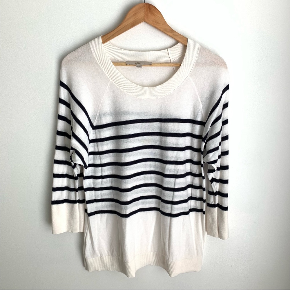 Loft striped lightweight sweater